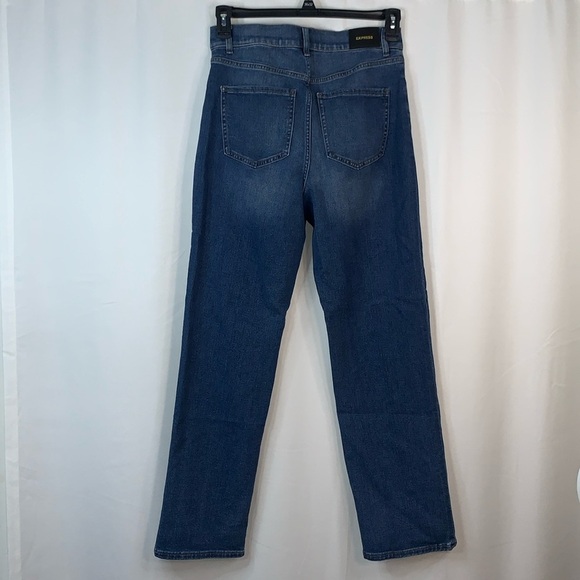 Express Super High Rise Modern Straight Jeans- 8- NWT - Picture 9 of 15